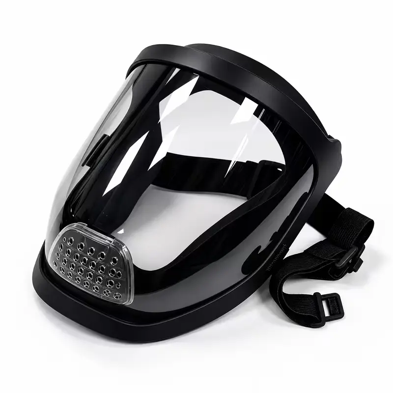 Goggles with a fully transparent face shield - 360° full eye coverage, adjustable elastic strap, anti-fog, warm, windproof, breathable, suitable for daily work