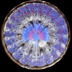 Jianzhan - Chinese Handmade Tea Cup - Peacock silver Luminous Cup - Artwork - Gift