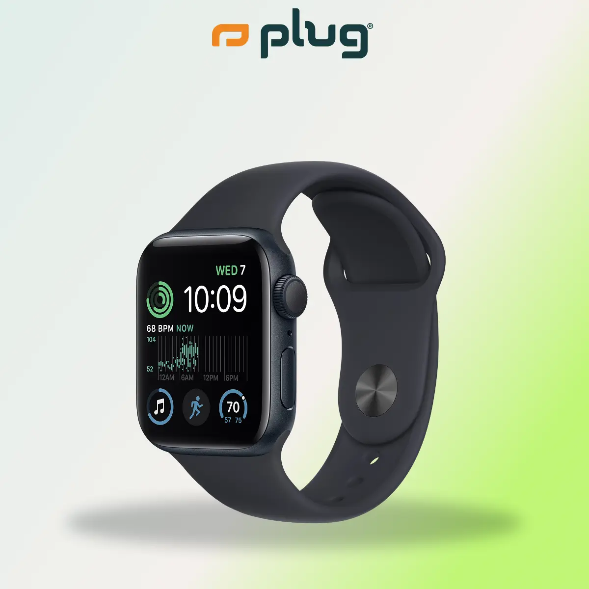 Refurbished Apple Watch SE (2nd Gen) - Excellent Condition with 1-Year Warranty by Plug