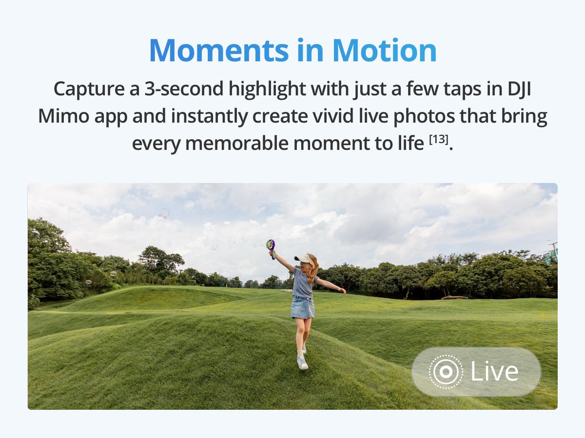 DJI Osmo Nano Standard Combo (64GB) - Small 4K/60fps Vlogging Camera with a 1/1.3″ Sensor, 143° Wide FOV Video, 200-Min Recording, Swift Content Transfer, Magnetic POV Cam 4K for Sports, Vlog