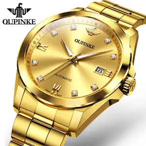 OUPINKE High-End Fully Automatic Watches for Men Top Luxury Brand Real Diamond Imported Swiss Movement Mechanical Wristwatch Man