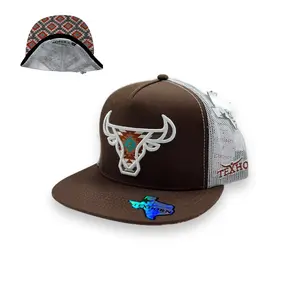 TexHorn Hat - Southwest Bull Brown/White