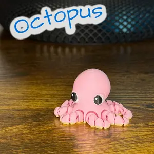 Oceanic Octopus – Flexi Articulated 3D Printed Fidget Toy