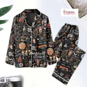 Christmas Gift, Supernatural Pajamas Set, Supernatural Shirt, Supernatural Pajamas