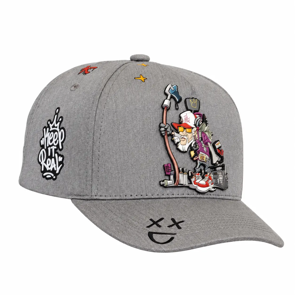 Mad Monkey Scty. Street Legend Snapback Hat - Unisex Graffiti Streetwear Cap with 3D Rubber Patch Mad Monkey Scty. Street Legend Snapback Hat - Unisex Graffiti Streetwear Cap with 3D Rubber Patch
