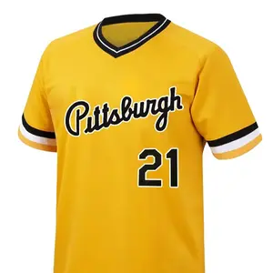 Men's T-Shirt Pittsburgh 21 Yellow Jersey Design Comfortable And Versatile Outdoor Casual Short Sleeve