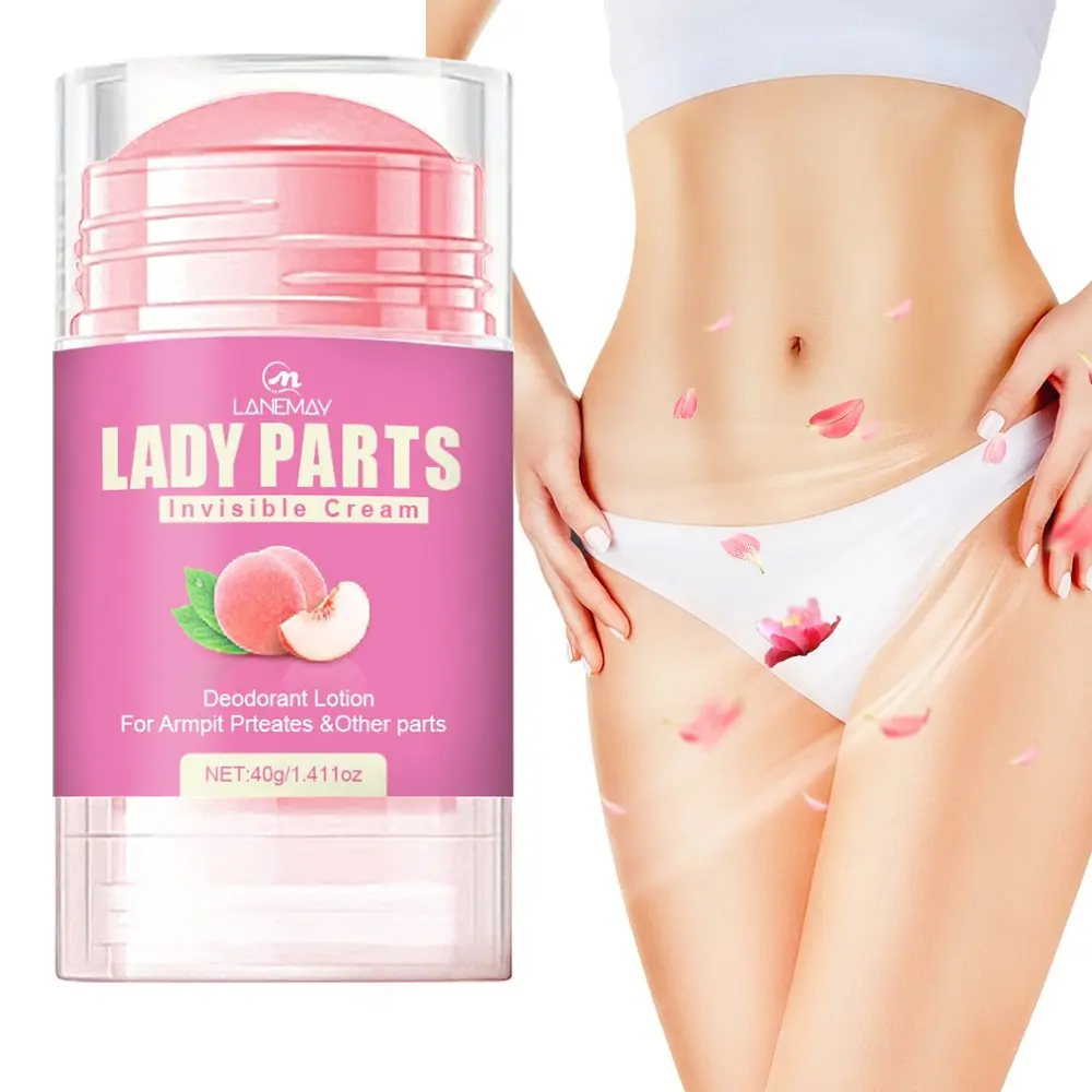 Peach-scented deodorant body stick for women, long-lasting, refreshing, portable daily roll-on deodorant, Sweat Odor Control, gentle care, antiperspirant stick, smooth and non-sticky, eliminates odor and leaves a long-lasting fragrance.