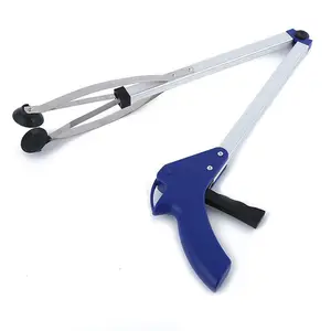 Aluminum alloy folding garbage clip picking device