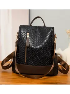 Minimalist Anti-Theft Women's Backpack - Large Capacity with Laptop Compartment, College Style School Bag for Teens, Students, Travel & Daily Commute