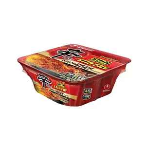 Nongshim Shin Stir-Fry Bowl (Square) – Spicy Korean Dry Ramen (6 Pack) | Bold Flavor, No Broth