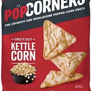 Pop Corners  The Crunchy & wholesome popped -corn snacks Kettle Corn  Sweet  & Salty Pack Low Fat Crispy