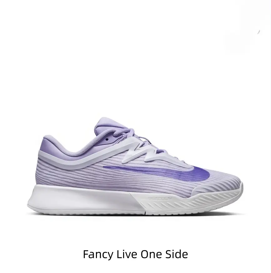Light Lavender Gradient Woven Low-Top Tennis Sneakers, thick shock-absorbing foam midsole delivers steady support for hard court training and soft girl daily outfits