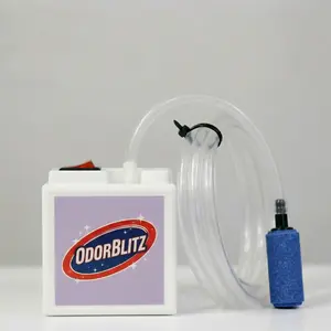 OdorBlitz Bubbler - Reusable Aerator for Faster Odor Elimination with Air Tube & Stone Diffuser - Made in USA - Includes Instructions