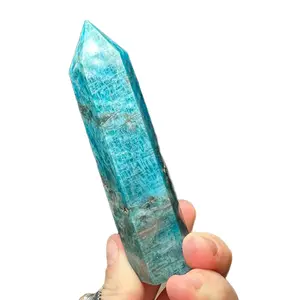 Blue Apatite Crystal Tower - High Quality Material crystals of stunning heal rainbow amethyst