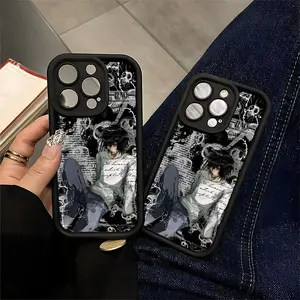 Death Note L Anime Phone Case, Gothic Manga Art for Anime Fans, Compatible with iPhone 11/12/13/14/15/16 (Pro Max/Plus)
