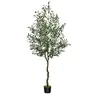 5FT/6FT/7FT/8FT Artificial Olive Tree - Lifelike Faux Olive Plant with Realistic Leaves - Indoor & Outdoor Decor for Home, Living Room, Bedroom, Balcony, Office, and Garden