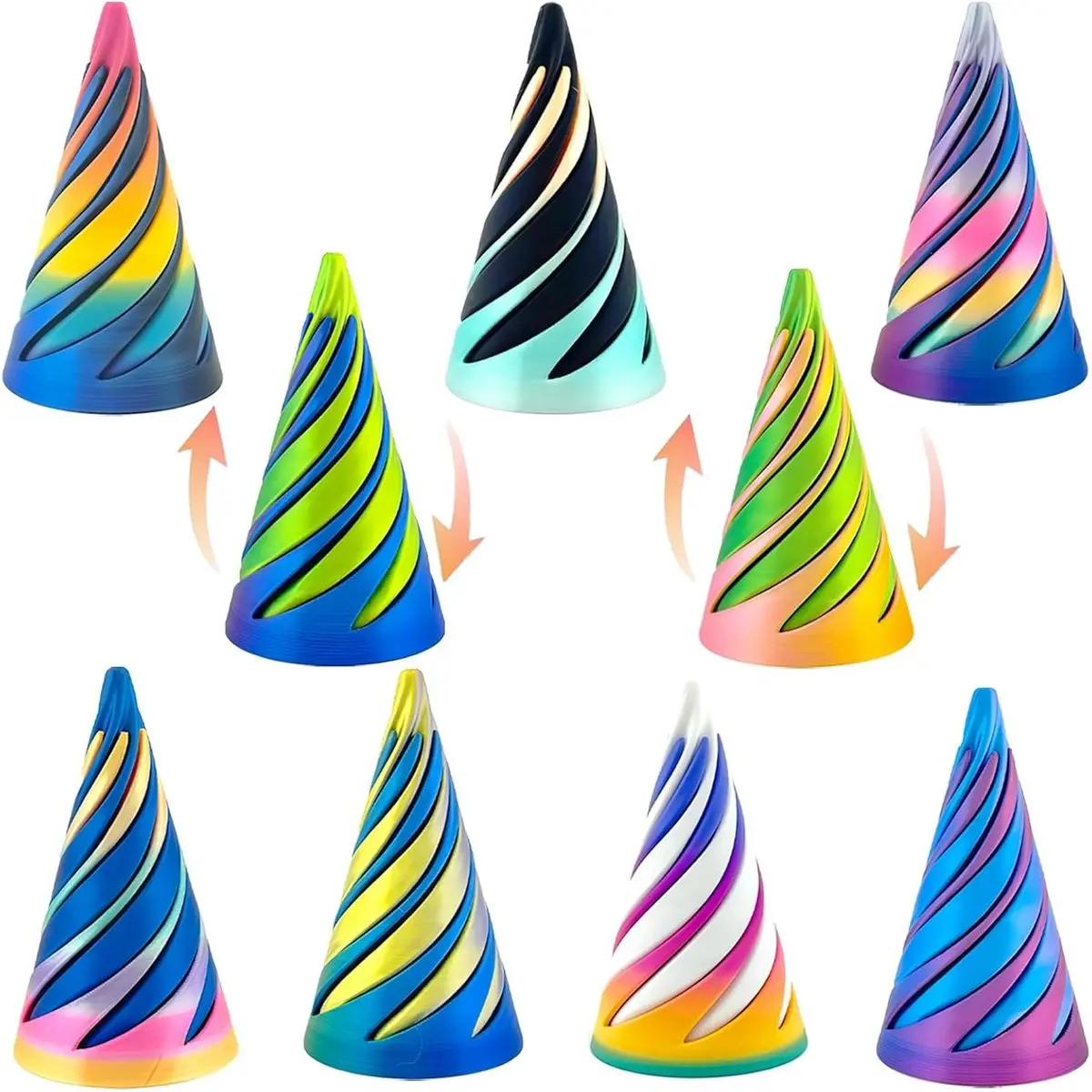 9pcs Cone
