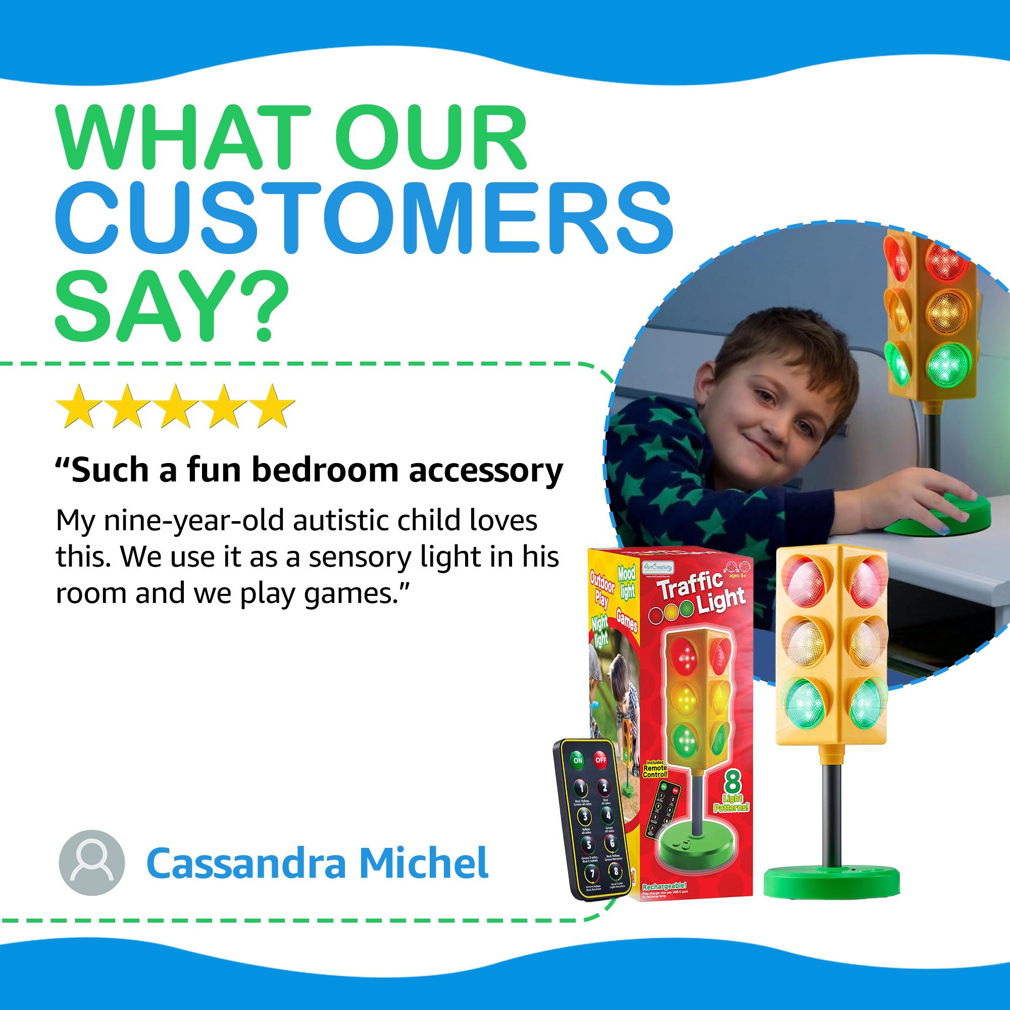 Traffic Light Lamp - Stop Light Lamp for Kids with Remote - 8 Different Patterns, Red Light Green Light Game for Kids Traffic Light Lamp - Stop Light Lamp for Kids with Remote - 8 Different Patterns, Red Light Green Light Game for Kids