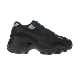 PUMA Womens Pulsar Mesh V2 Lace Up Sneakers Shoes Casual - Black
