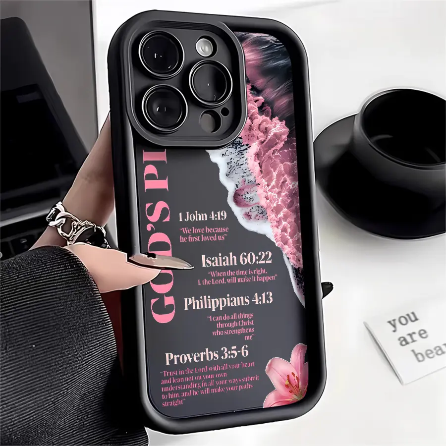 God's Plan Floral Bible Verse Phone Case by Mood In Case