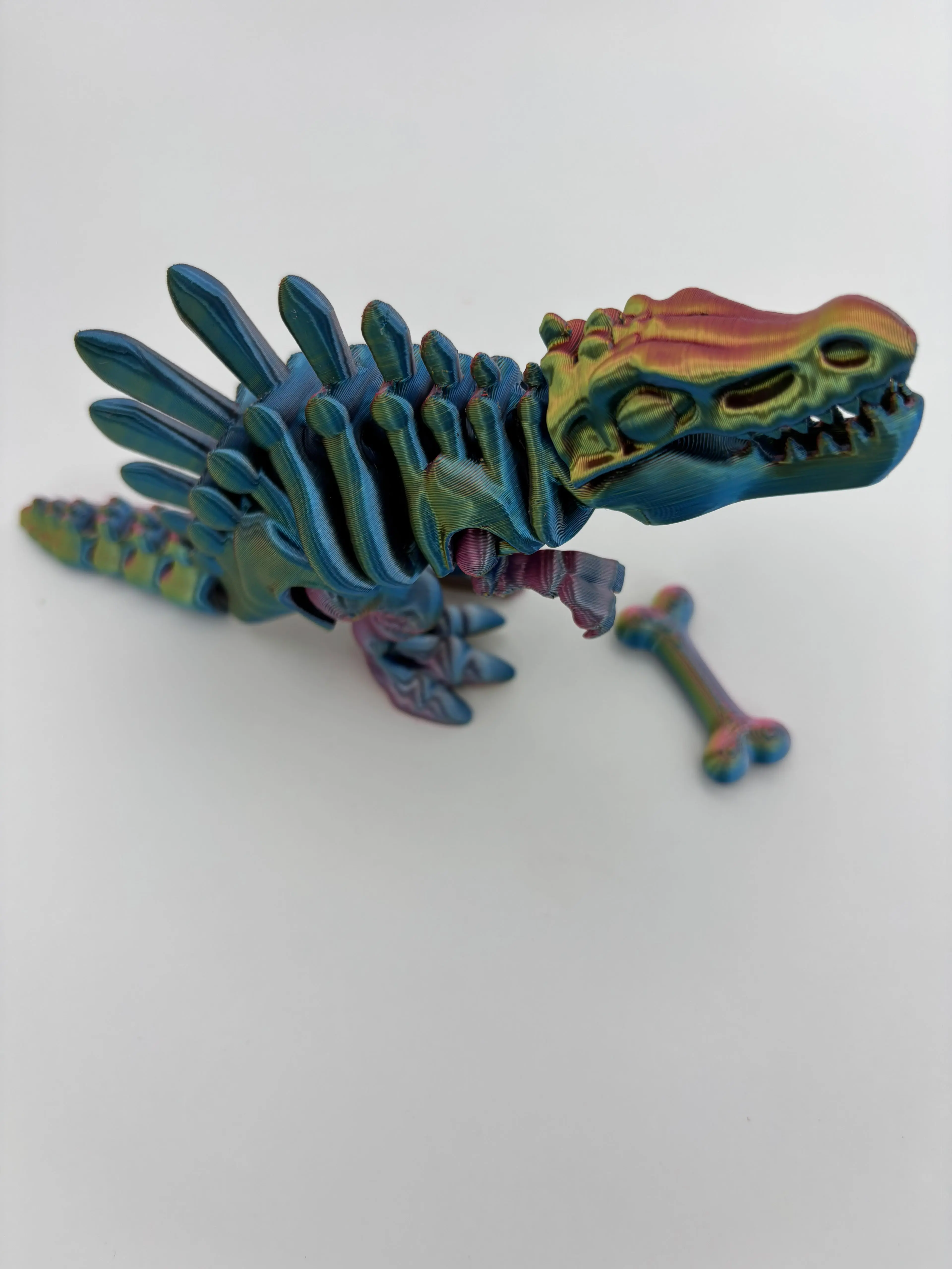 Large Articulated 3D Printed Dragon | Flexible Fidget Toy | Fantasy Collectible | Handmade in USA