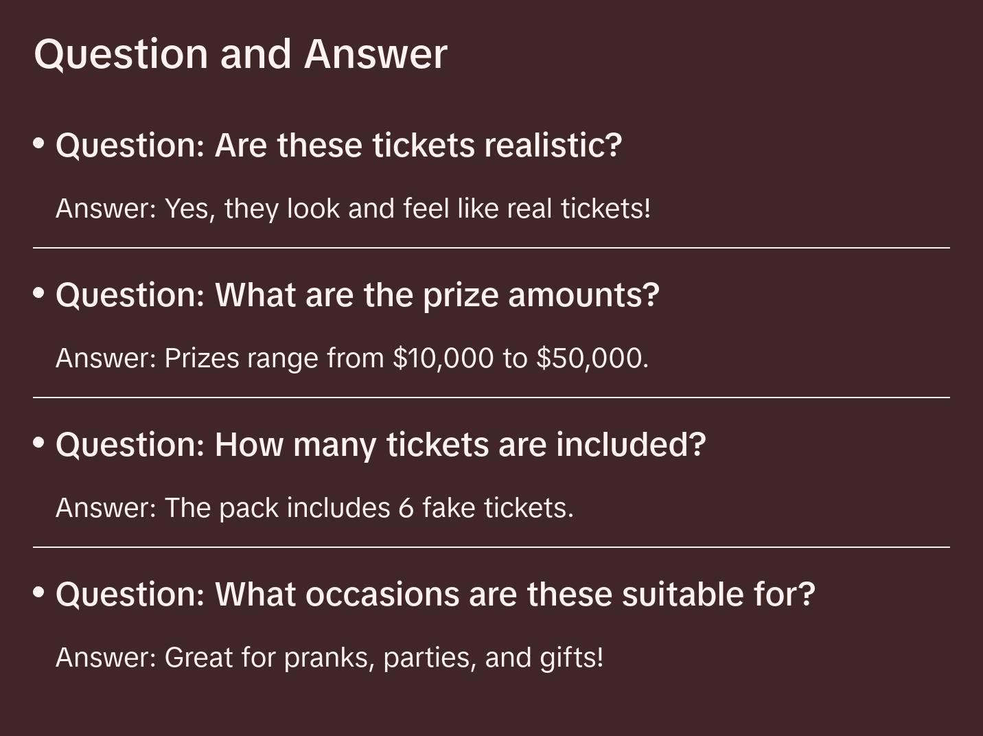 6-Pack Fake Winning Scratch-Off Lottery Tickets – The Ultimate Gag Prank! 💰😂