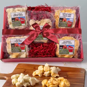 Cheese Wisconsin Cheese Curd Sampler Gift Box 100% Wisconsin Famous Fresh Curds |   Perfect for Parties, Charcuterie Boards, and Holiday Gifts |   Cheese Curds