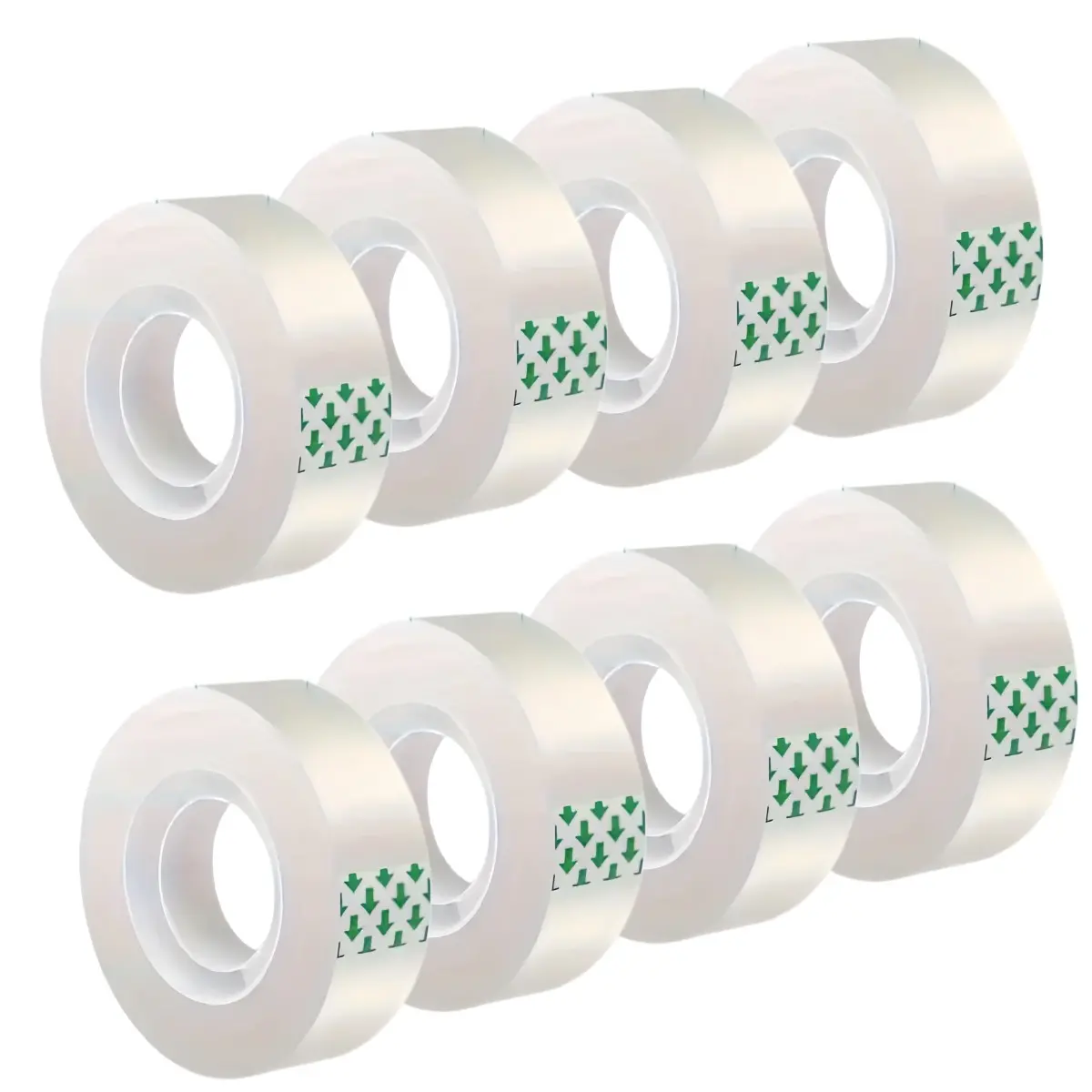 8/16 rolls of high-quality transparent packaging tape (length 20 meters) for gift packaging, self-adhesive strips for office use, high transparency, soft tape, very suitable for handmade and home school office stationery and supplies