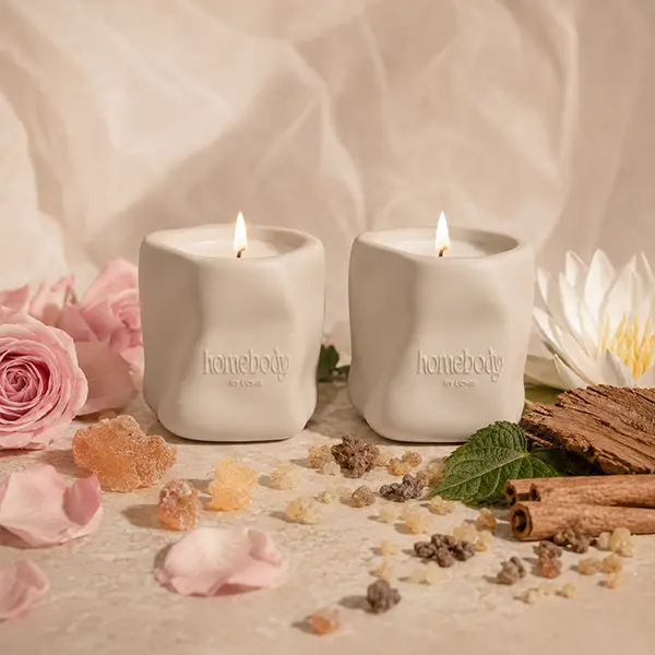 Homebody by Uchis | Sensory Candle | Soy-Coconut Wax Aromatherapy Candle for Home Fragrance & Relaxation