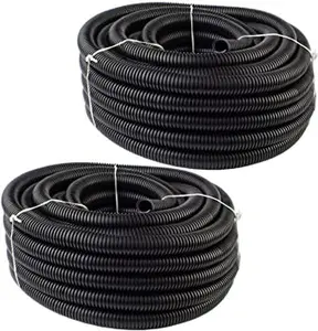 DC Sound 1/4" 5mm 200 Feet Split Wire Loom Cable Sleeves Conduit Protective Tubing
