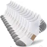 10 pairs of men's summer short socks, soft Breathable knit fabric, comfortable for everyday outdoor wear, casual sports, and versatile boat socks, Daily Wear Socks, Casual Comfy Socks