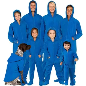 Footed Pajamas - Family Matching Hoodie One Pieces | One Piece Boys, Girls, Men, Women Pjs and Pets Sweaters | UnisexGift