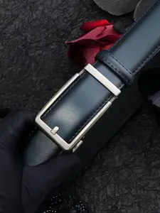 Men's Business Fashion Belt, Minimalist Automatic Leather Buckle Belt, Versatile Fashion Belt for Daily Commute & Casual Wear