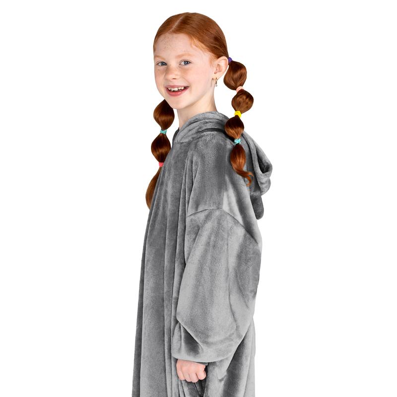 The Bare Homey - Youth Wearable Blanket - Microplush Side Pockets - Long Length