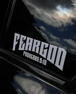Fear God Proverbs 9 10 High Quality Car Decal Sticker