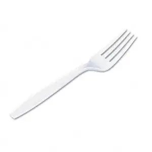 Dixie FH217 Plastic Tableware Heavyweight Forks White 1000/Carton