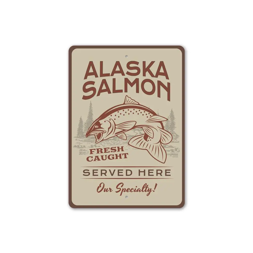 Alaska Salmon Sign