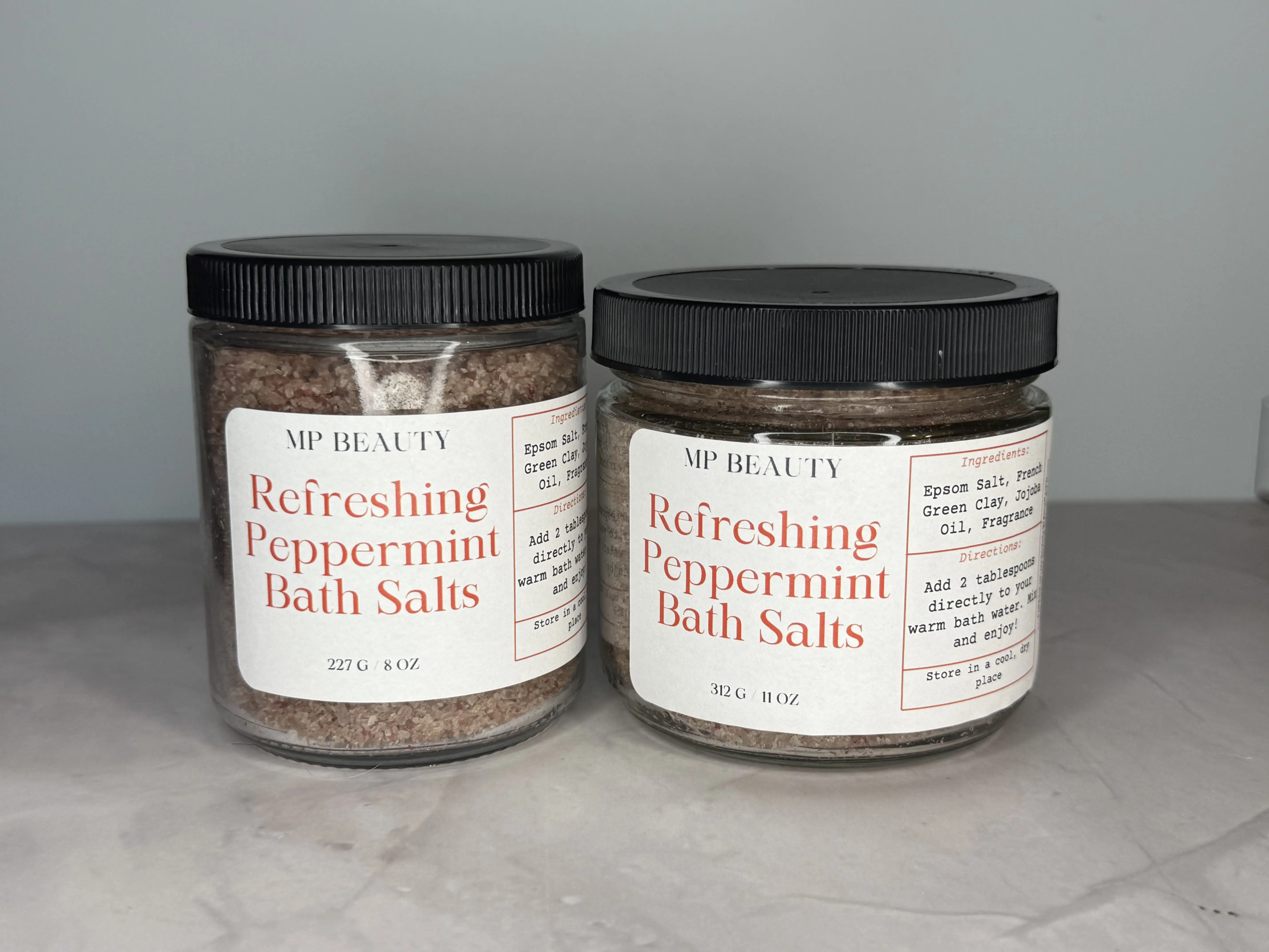 MP Beauty Sultry Pink Jasmine & Relaxing Lavender Bath Salts Handmade Luxury for Relaxing Bath Each Body Care Skin Repair Cosmetic
