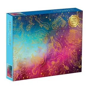 Astrology 1000 Piece Foil Puzzle -- Galison, Game