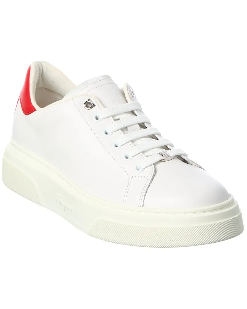 Ferragamo Cassandra Leather Sneaker