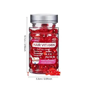 Moroccan Oil Hair Serum Capsules with Argan Avocado Oil Vitamin A/c/e Prob5, No Wash Repair Damaged Frizzy Hair, Smooth Hair Care Essence