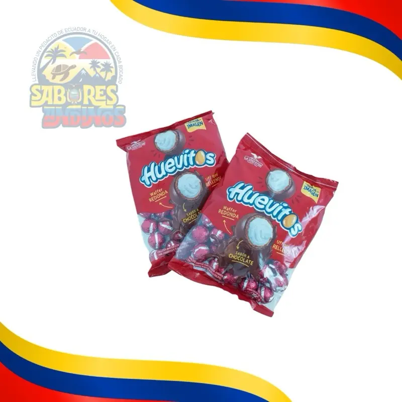 Sabores Andinos  Huevitos Rellenos with Chocolate and Raspberry Filling