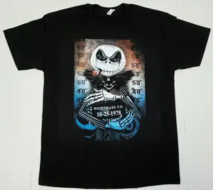 Nightmare Before Christmas T-shirt Jack Skellington Cotton Man Menswear Soft