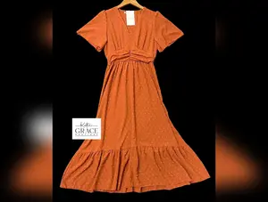 "Lucinda" Clip Dot Dress