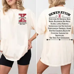 (T-Shirt) Custom Generation X Year Latest Version Shirt, Custom Year Of Birth Shirt, Gen X T-Shirt, Gift For Women, Gen X Tee, FAFO Shirts, Personalized Gifts