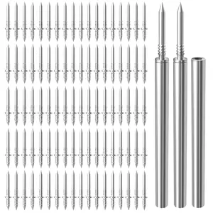 300 count Double- Skirting Thread Seamless , Invisible Double-Sided Nails for Baseboards & Trim, No Mark No Hole Fasteners with 3 Sleeve Tools for Solid  Baseboard