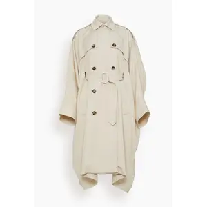 Caftan Trench Coat in Fawn