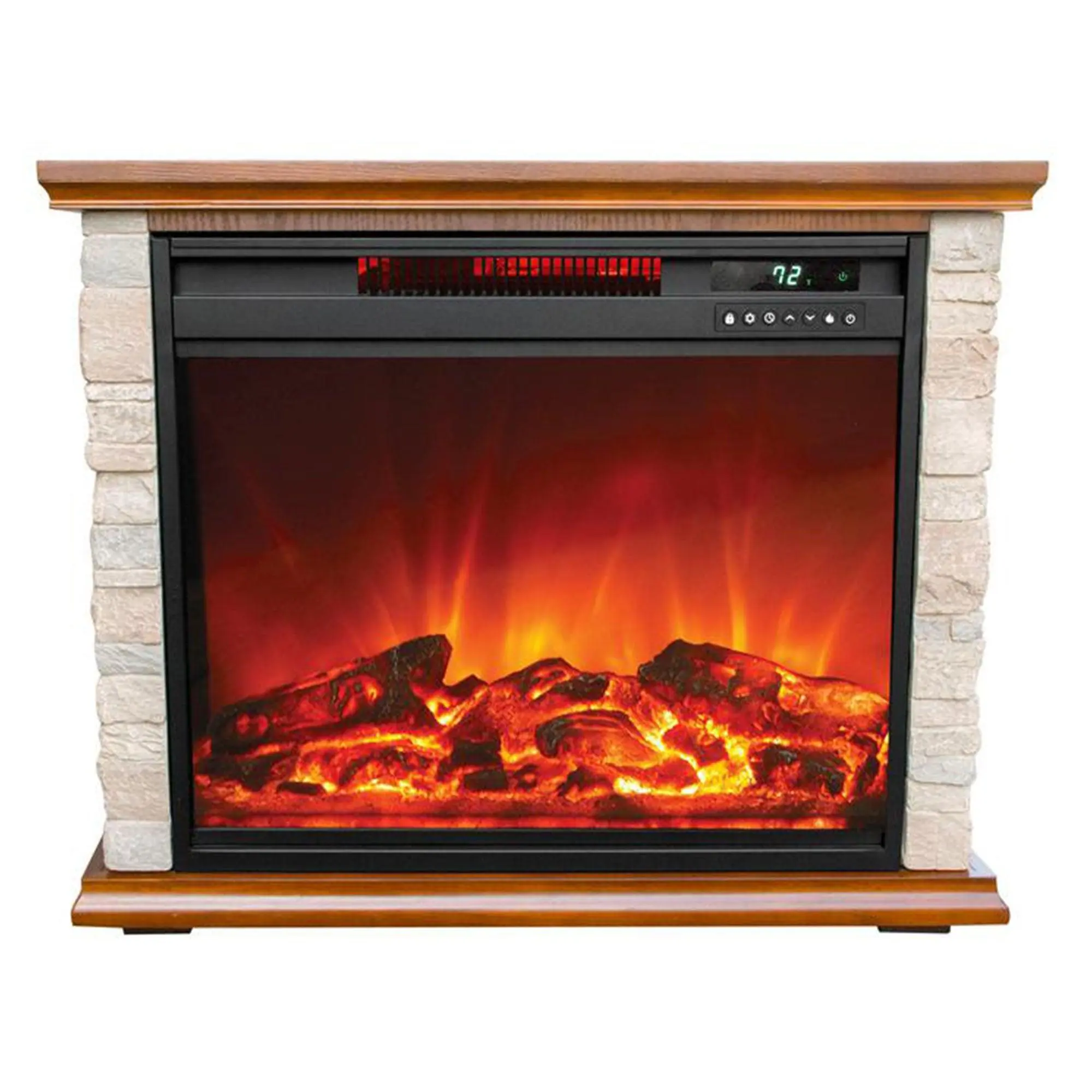 LifeSmart LifePro 1500W Electric Infrared Quartz Indoor Home Fireplace Heater LifeSmart LifePro 1500W Electric Infrared Quartz Indoor Home Fireplace Heater