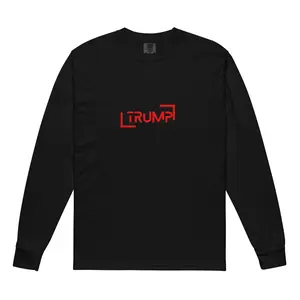 Men’s and Women Trump Typography  heavyweight long-sleeve shirt Menswear Cotton Top