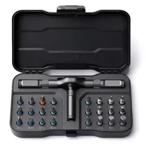 Ratchet Screwdriver Set, 24-In-1 Magnetic Drill Bit Kit, DIY Home Repair Tool Box, Detachable T-Handle, Men's Gift, Multi-Functional Screwdriver, Magnetic Precision Screwdriver, Screwdriver Bits